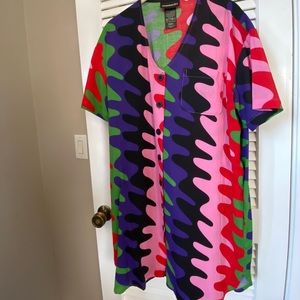 Nooworks Andie dress in Static print, size Small